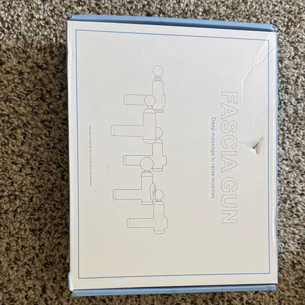 Fascia Gun Muscle Massager - White